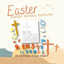 Load image into Gallery viewer, He Is Risen Glitter Bible Craft