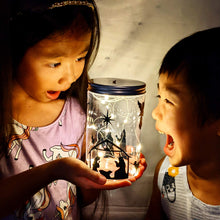 Load image into Gallery viewer, Nativity Mason Jar Decal + Fairy Light