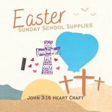Load image into Gallery viewer, John 3:16 Heart Foam Craft