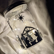 Load image into Gallery viewer, Nativity Mason Jar Decal + Fairy Light