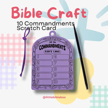 Load image into Gallery viewer, Ten Commandments Scratch Art
