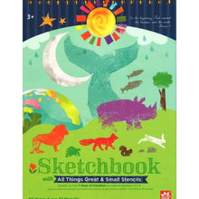 Load image into Gallery viewer, Sketchbook With All Things Great &amp; Small Stencils
